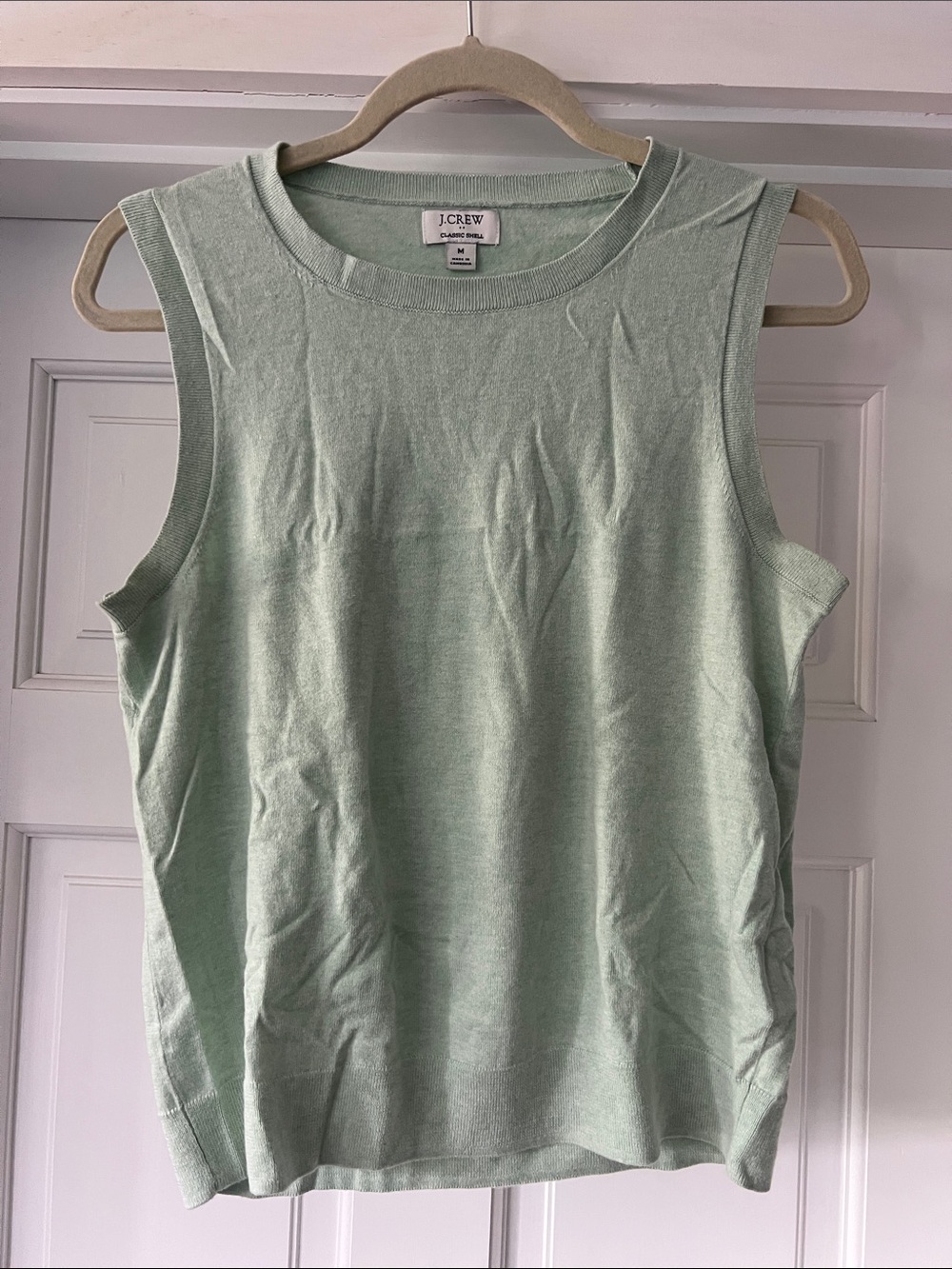 J. Crew Mint Green Sleeveless Knit Tank